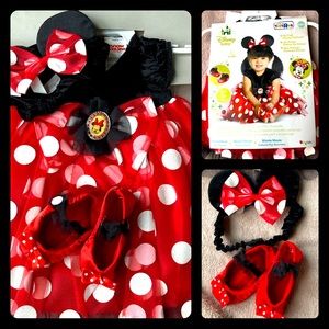 Minnie Mouse Costume - Size 6-12M